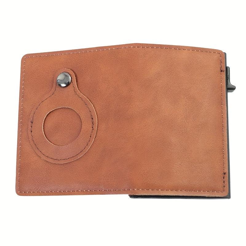 Men's RFID Blocking Card Holder Pop Up Card Holder Tracker Slim Wallet