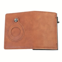 Men's RFID Blocking Card Holder Pop Up Card Holder Tracker Slim Wallet