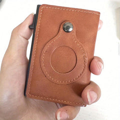 Men's RFID Blocking Card Holder Pop Up Card Holder Tracker Slim Wallet