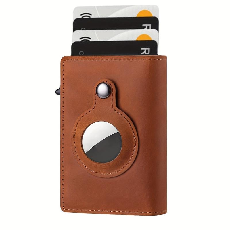 Men's RFID Blocking Card Holder Pop Up Card Holder Tracker Slim Wallet