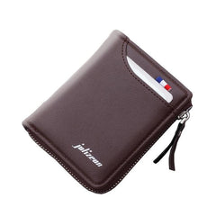 Men's Short Card Slot Wallet Zipper Bag