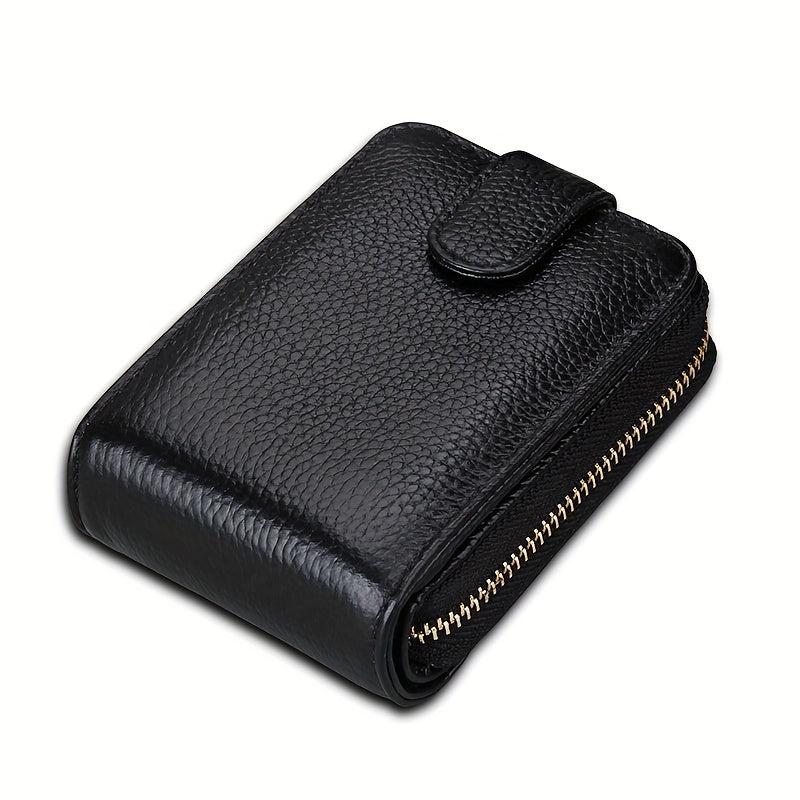 Cow Leather Credit Card Holder Coin Purse Wallet for Men