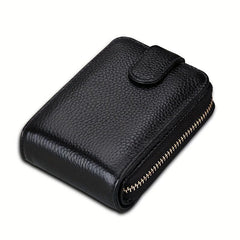 Cow Leather Credit Card Holder Coin Purse Wallet for Men