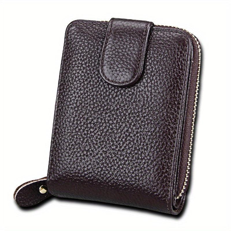 Cow Leather Credit Card Holder Coin Purse Wallet for Men