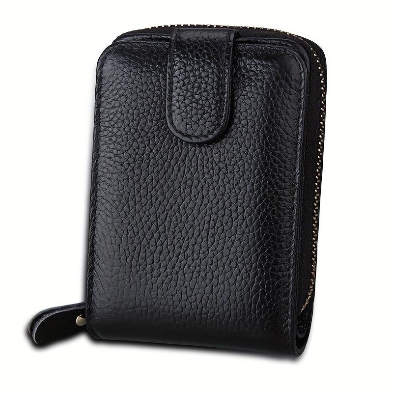 Cow Leather Credit Card Holder Coin Purse Wallet for Men