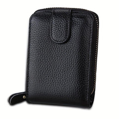 Cow Leather Credit Card Holder Coin Purse Wallet for Men