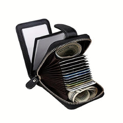 Cow Leather Credit Card Holder Coin Purse Wallet for Men