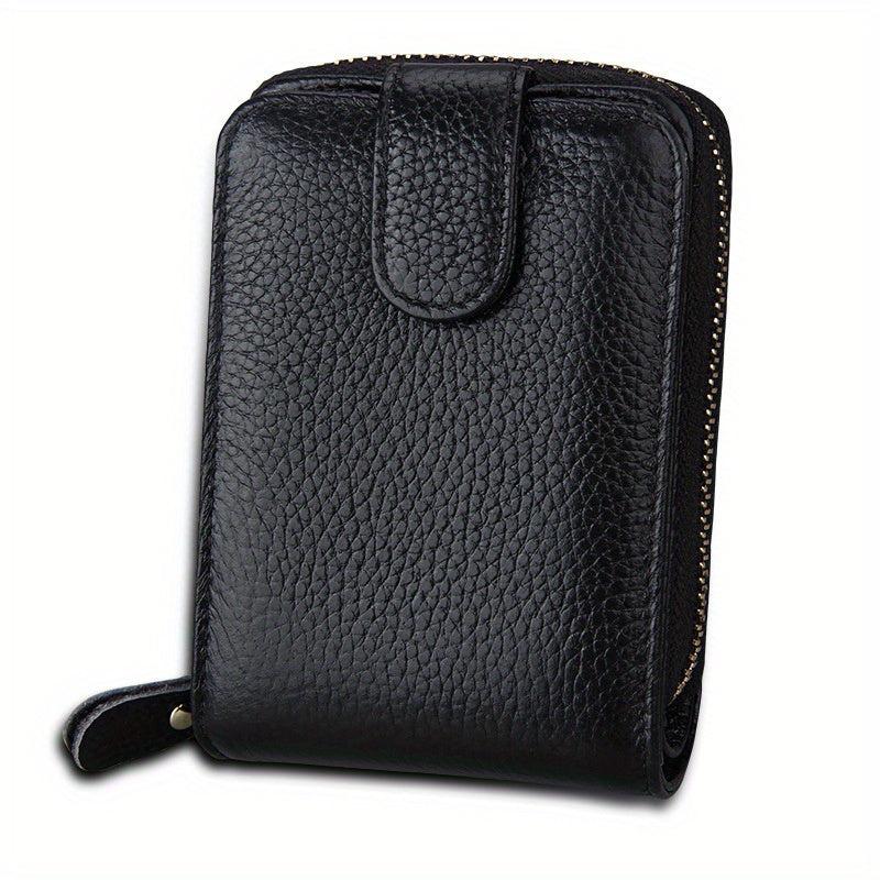 Cow Leather Credit Card Holder Coin Purse Wallet for Men
