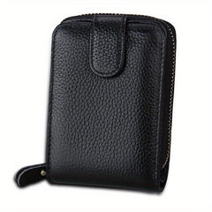 Cow Leather Credit Card Holder Coin Purse Wallet for Men