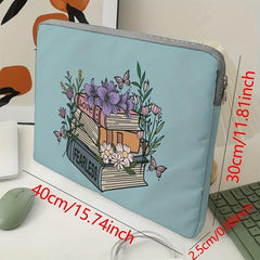 Soft Laptop Bag Computer Cover Green Bottom