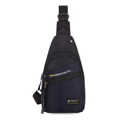 Men's Crossbody Bag with Earphone Hole for Outdoor Sports