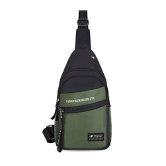 Men's Crossbody Bag with Earphone Hole for Outdoor Sports