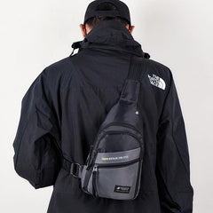 Men's Crossbody Bag with Earphone Hole for Outdoor Sports