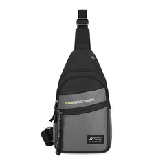 Men's Crossbody Bag with Earphone Hole for Outdoor Sports