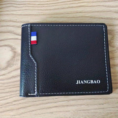 Men's PU Leather Short Wallet with Card Slots