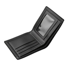 Men's Soft Leather Wallet Short Youth Purse