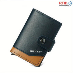RFID Blocking Card Holder Aluminum Pop up Credit Card Holder Money Clip