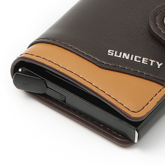 RFID Blocking Card Holder Aluminum Pop up Credit Card Holder Money Clip