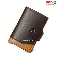 RFID Blocking Card Holder Aluminum Pop up Credit Card Holder Money Clip