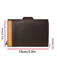 RFID Blocking Card Holder Aluminum Pop up Credit Card Holder Money Clip