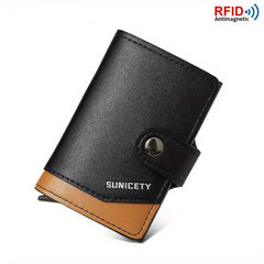 RFID Blocking Card Holder Aluminum Pop up Credit Card Holder Money Clip