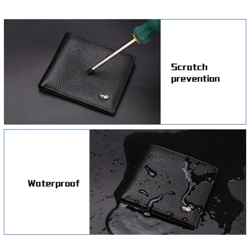Men's Leather Wallets RFID Bifold Zip Coin Purse Business Card Holder