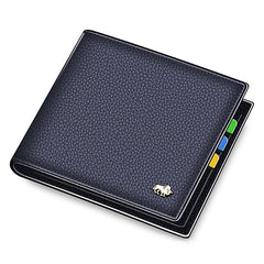 Men's Leather Wallets RFID Bifold Zip Coin Purse Business Card Holder