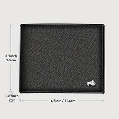 Men's Leather Wallets RFID Bifold Zip Coin Purse Business Card Holder
