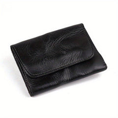 Men's Top Layer Cowhide Wallet Retro Leather Distressed Driver's Card Holder