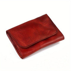 Men's Top Layer Cowhide Wallet Retro Leather Distressed Driver's Card Holder