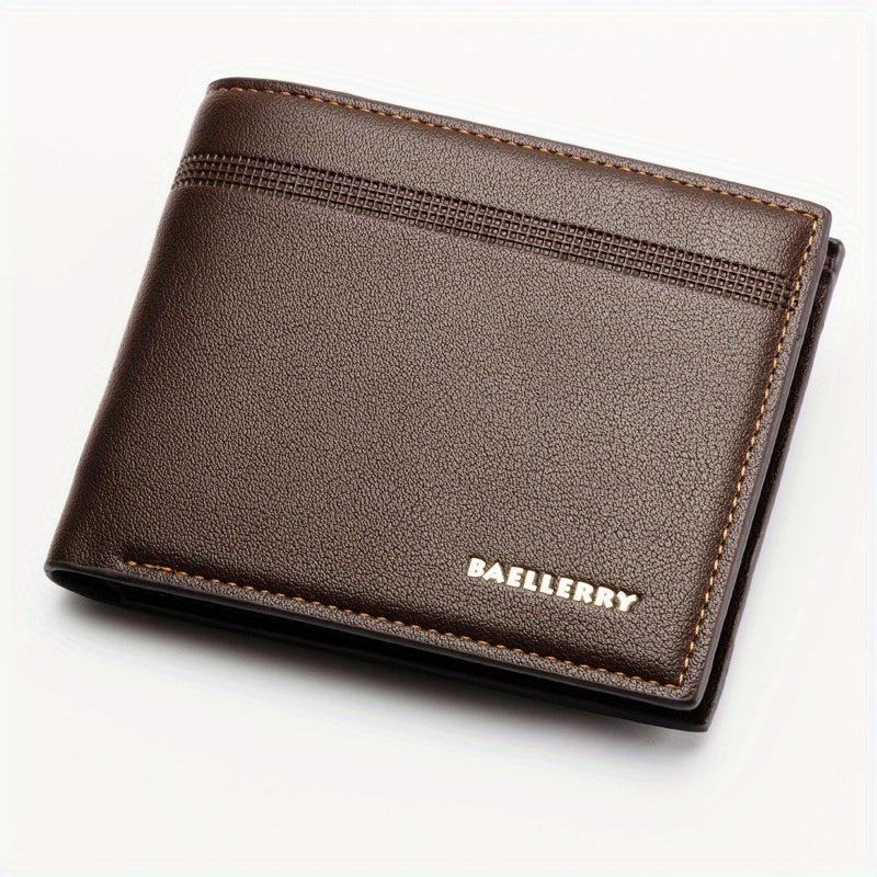 Men's Leather Short Wallet Card Holder Purse Coin Purse Gift