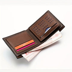 Men's Leather Short Wallet Card Holder Purse Coin Purse Gift
