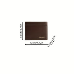 Men's Leather Short Wallet Card Holder Purse Coin Purse Gift