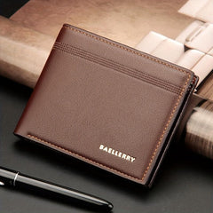 Men's Leather Short Wallet Card Holder Purse Coin Purse Gift