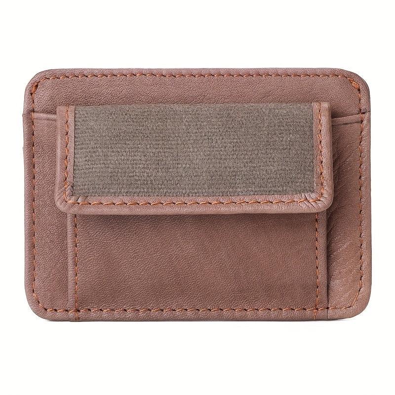 Men's Leather Credit Card Holder Slim Coin Purse