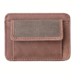 Men's Leather Credit Card Holder Slim Coin Purse