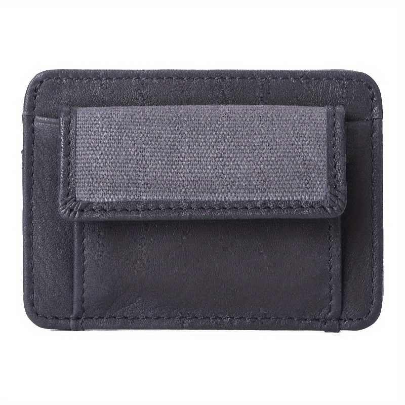 Men's Leather Credit Card Holder Slim Coin Purse