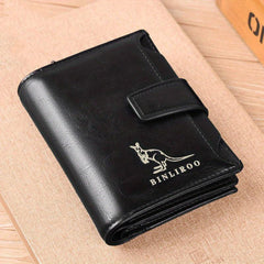 Men's RFID Blocking Travel Wallet with Coin Purse