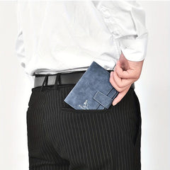 Men's RFID Blocking Travel Wallet with Coin Purse