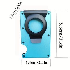 RFID Blocking Aluminum Card Holder Metal Wallet