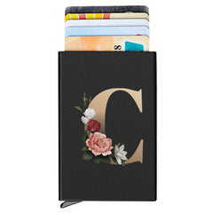 RFID Blocking Card Holder Aluminum Pop-up Credit Card Holder