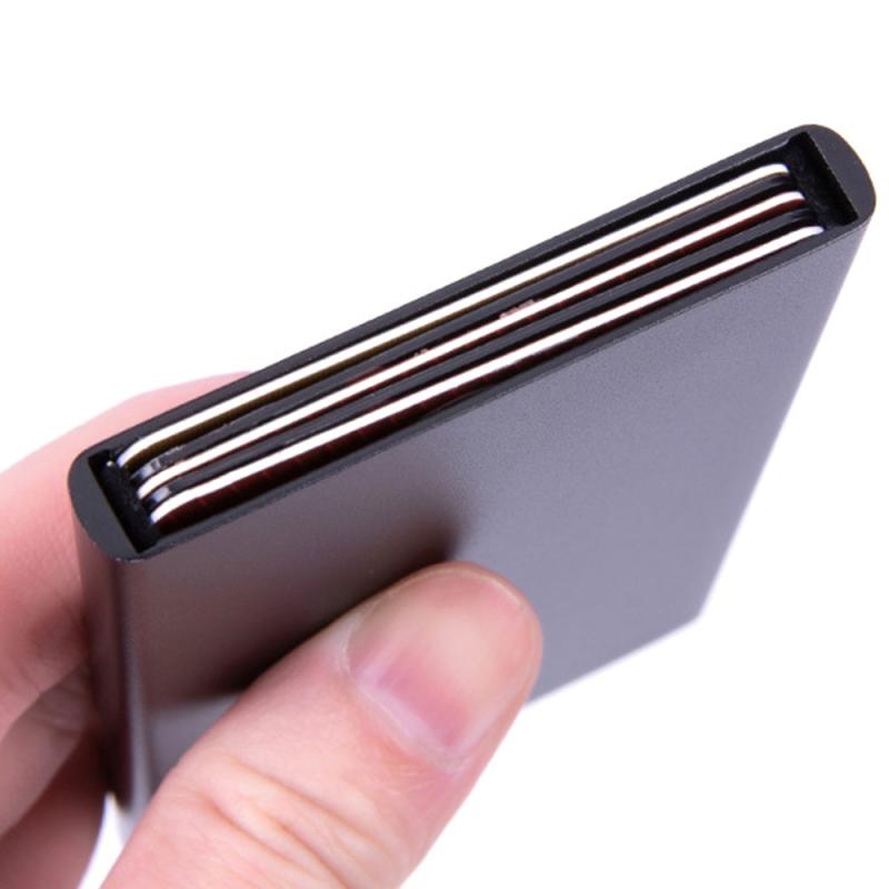 RFID Blocking Card Holder Aluminum Pop-up Credit Card Holder
