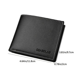 Men's Short Wallet Horizontal Wallet Driver's Holder