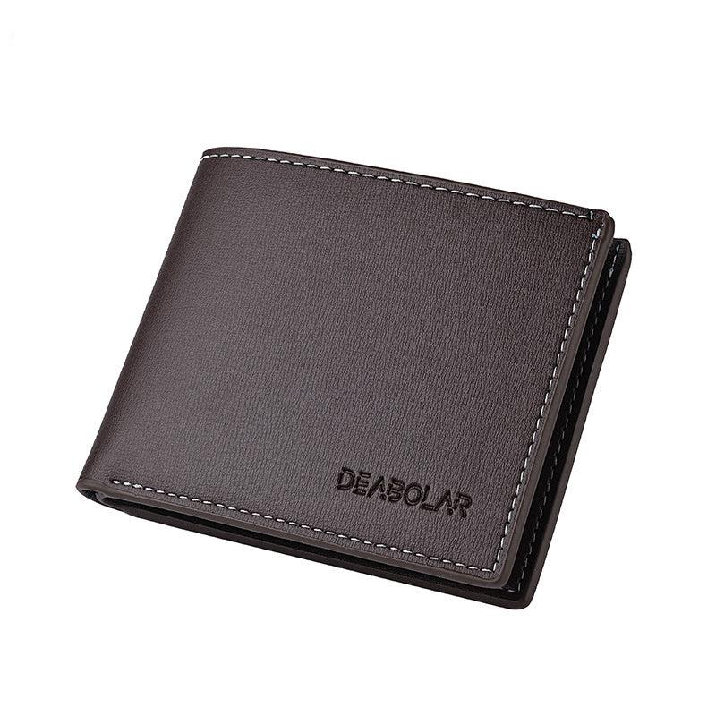 Men's Short Wallet Horizontal Wallet Driver's Holder