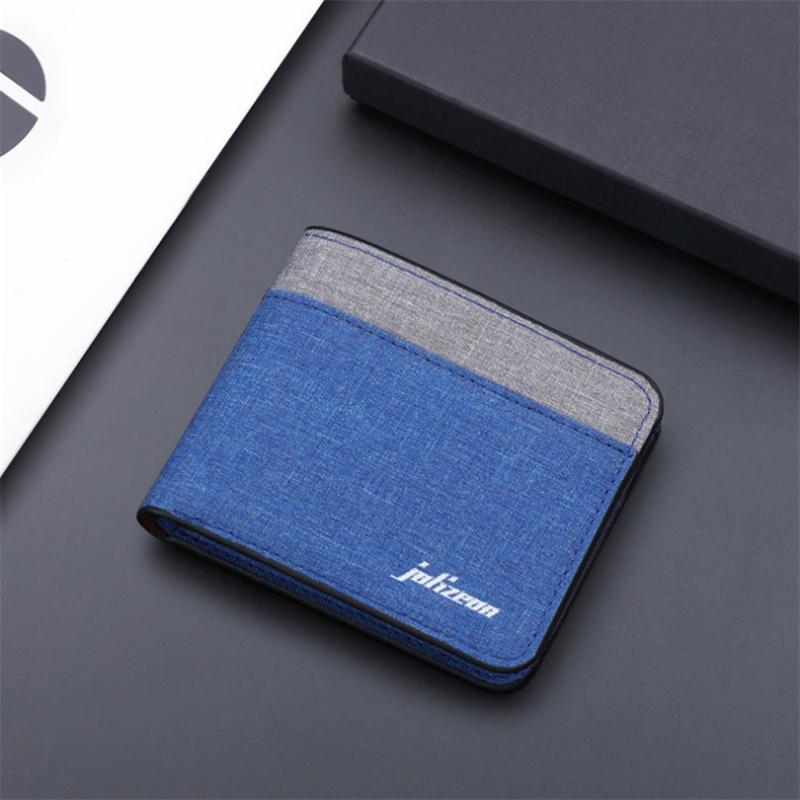 Canvas Men Wallet gray Card Holder Wallet