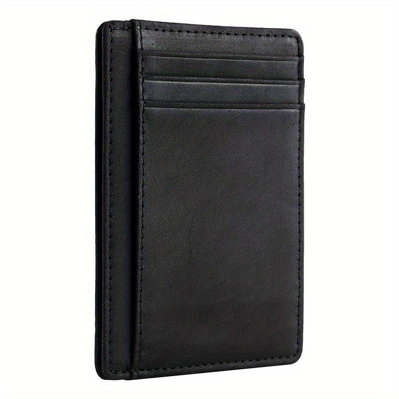 Men's Slim Wallet RFID Blocking Front Pocket Money Clip Wallet