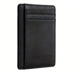 Men's Slim Wallet RFID Blocking Front Pocket Money Clip Wallet