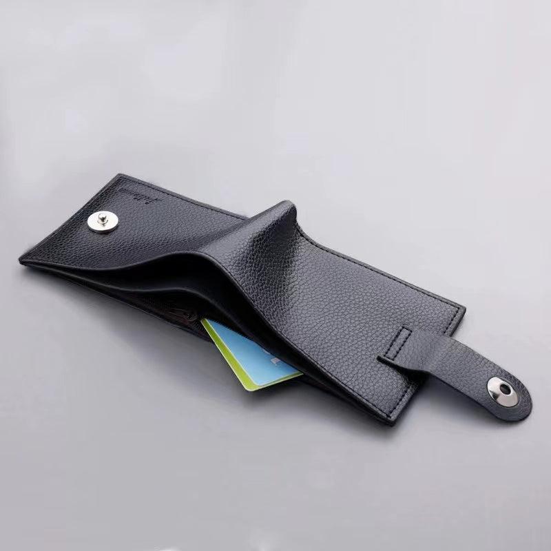 Men's Leather Short Wallet Money Clip Card Holder Coin Purse