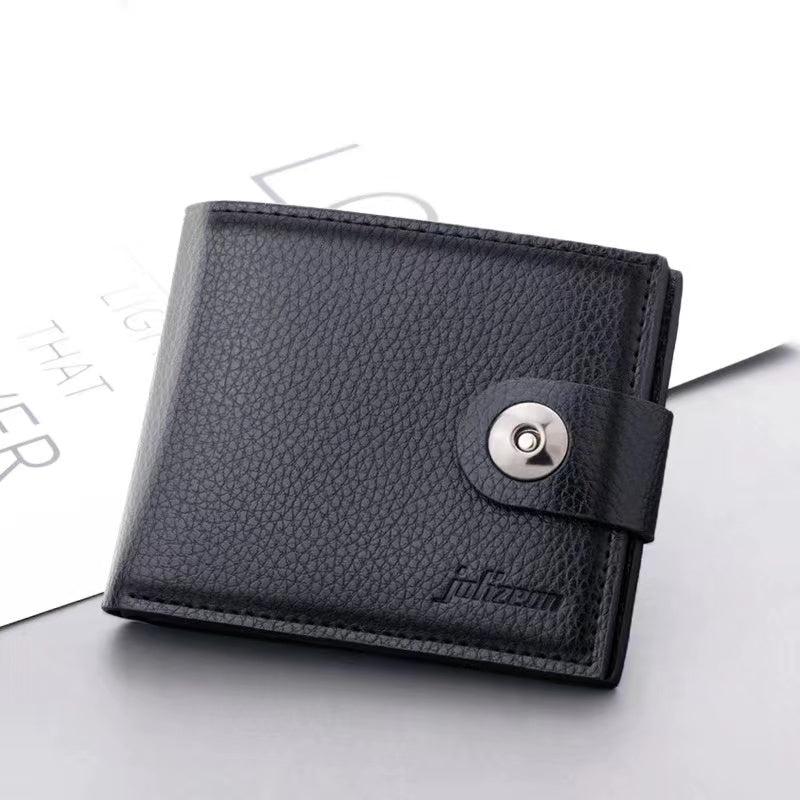 Men's Leather Short Wallet Money Clip Card Holder Coin Purse