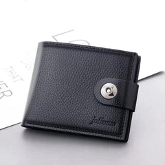 Men's Leather Short Wallet Money Clip Card Holder Coin Purse